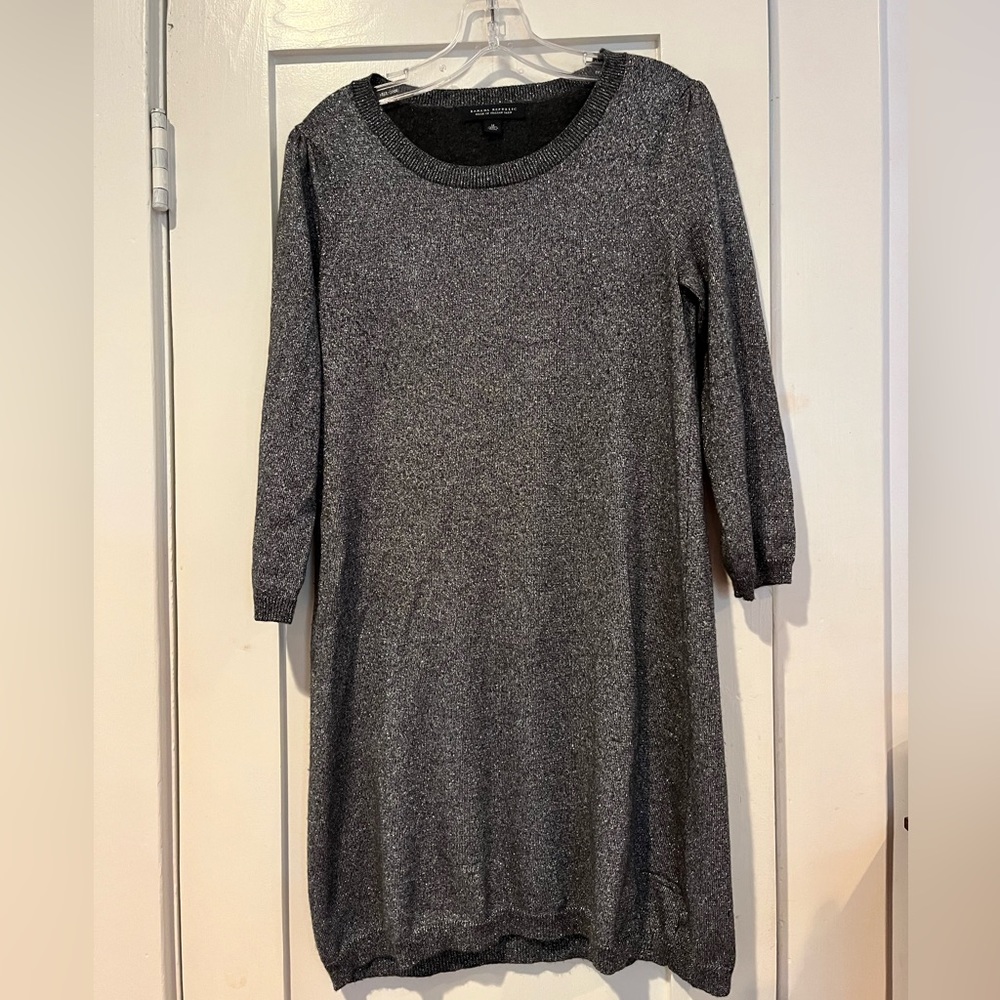 Banana Republic Sparkly Silver New Year’s Eve Dress